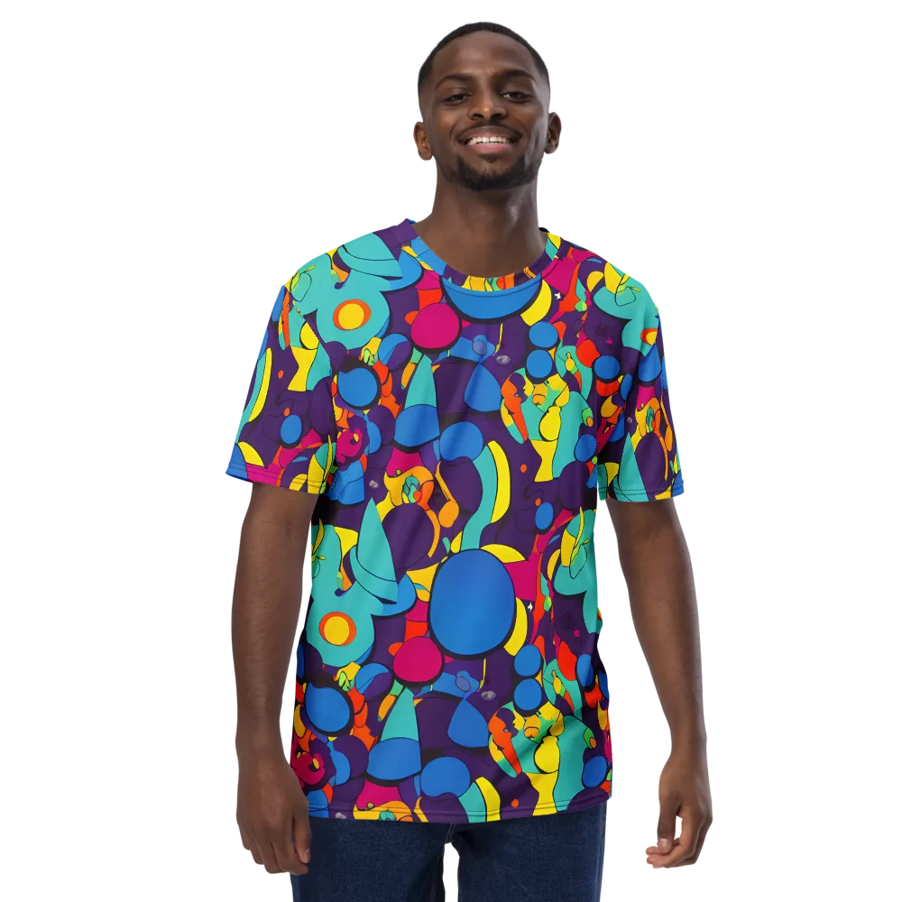Psychedelic Harmony on Men's Crew Neck T-Shirt — Front