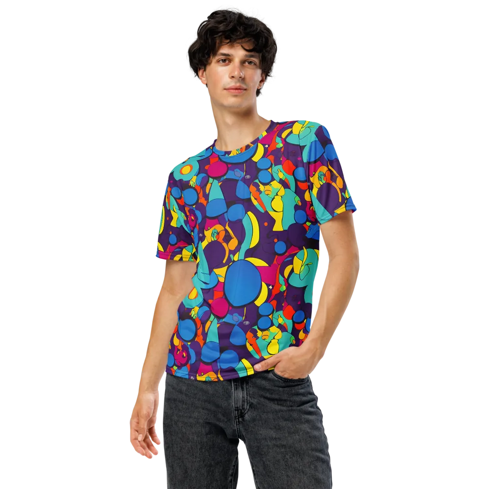 Psychedelic Harmony on Men's Crew Neck T-Shirt — Front