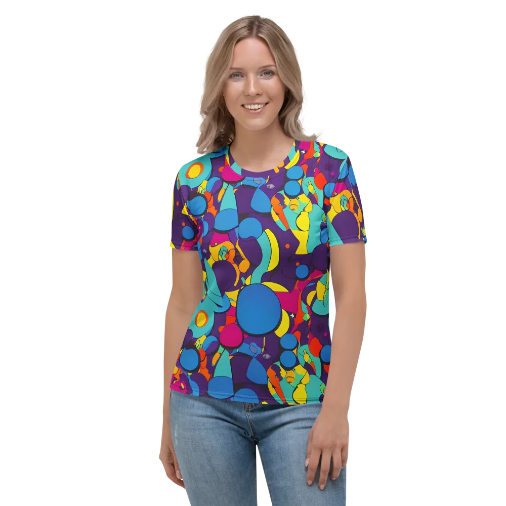 Psychedelic Harmony on Women's Crew Neck T-Shirt — Front