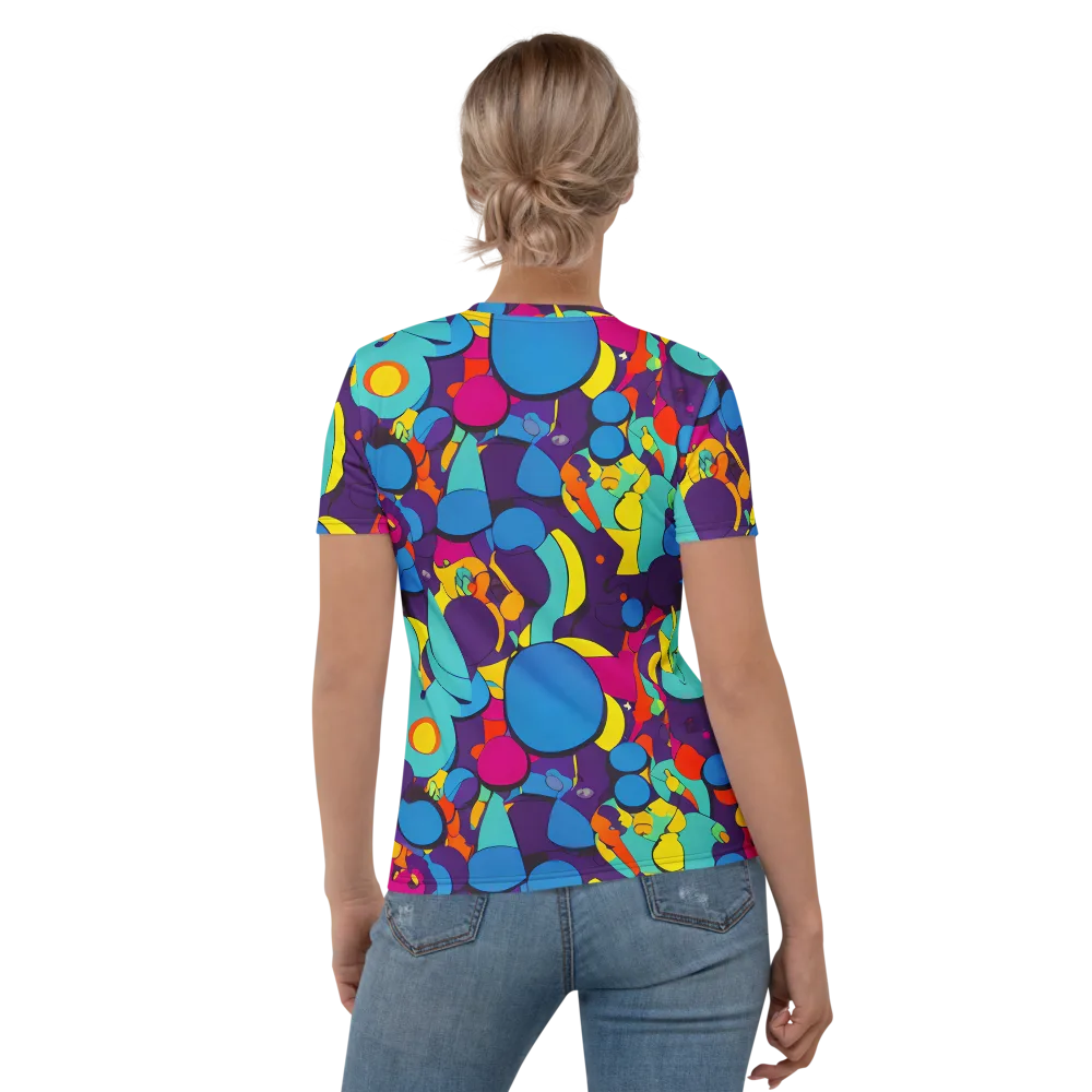 Psychedelic Harmony on Women's Crew Neck T-Shirt — Back