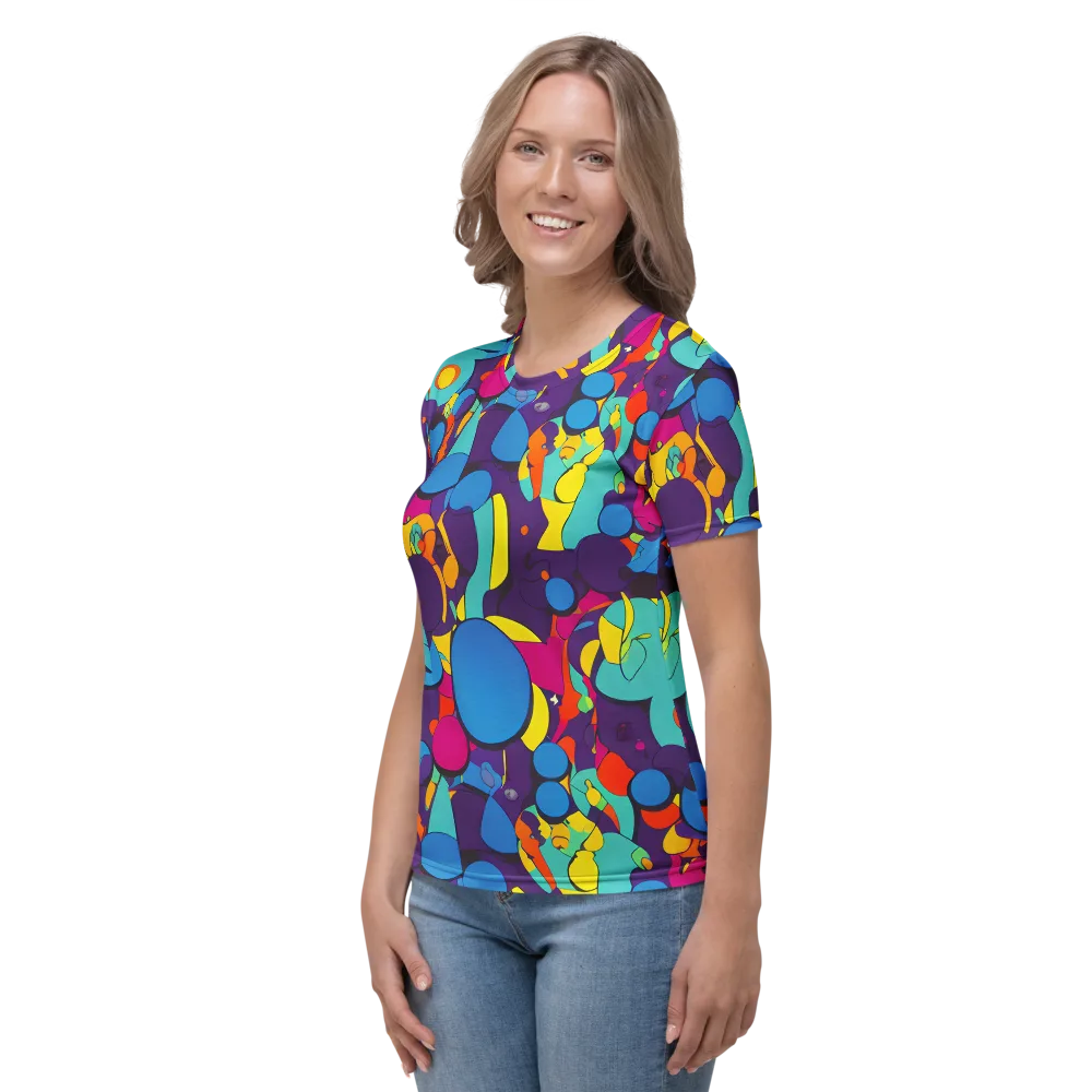 Psychedelic Harmony on Women's Crew Neck T-Shirt — Left