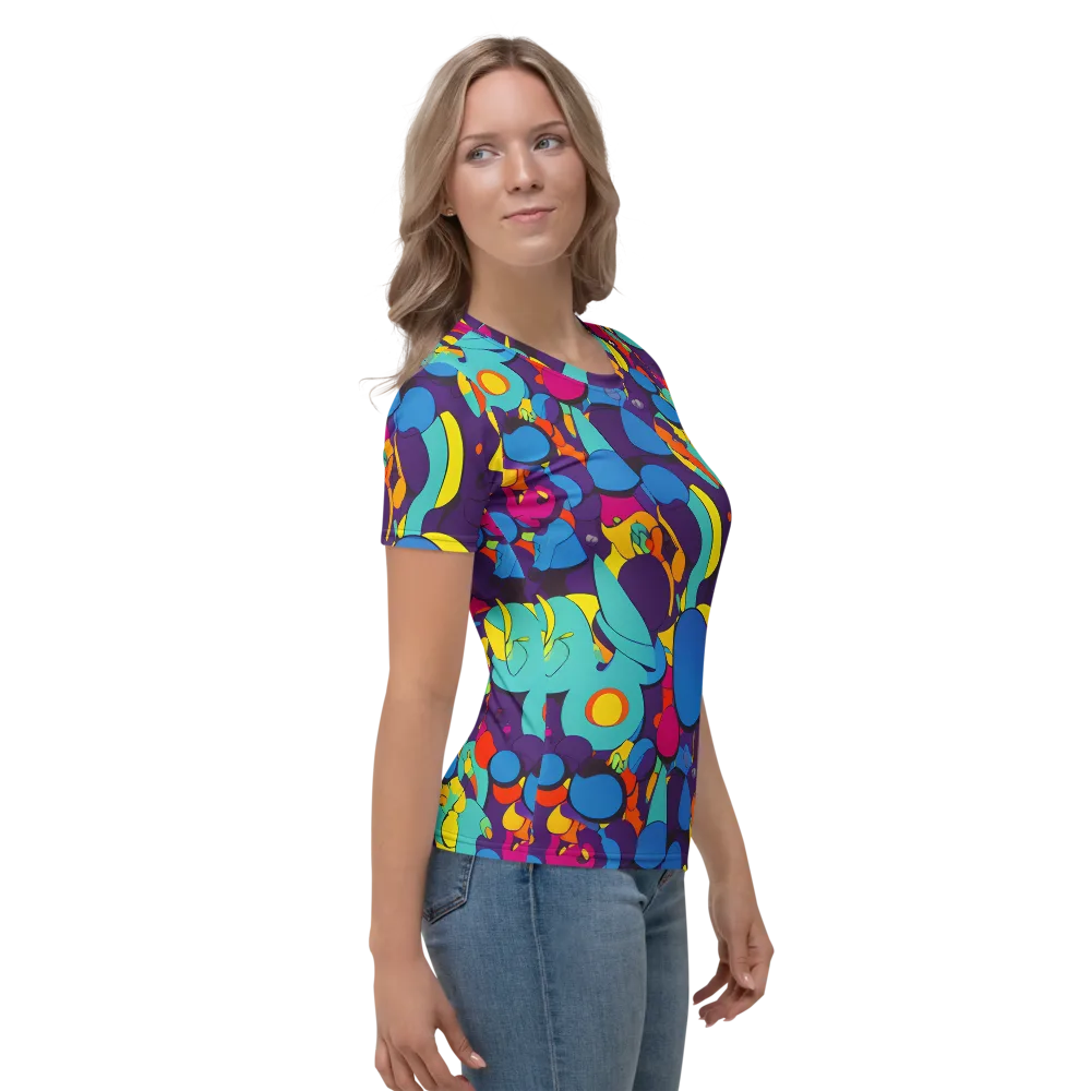 Psychedelic Harmony on Women's Crew Neck T-Shirt — Right