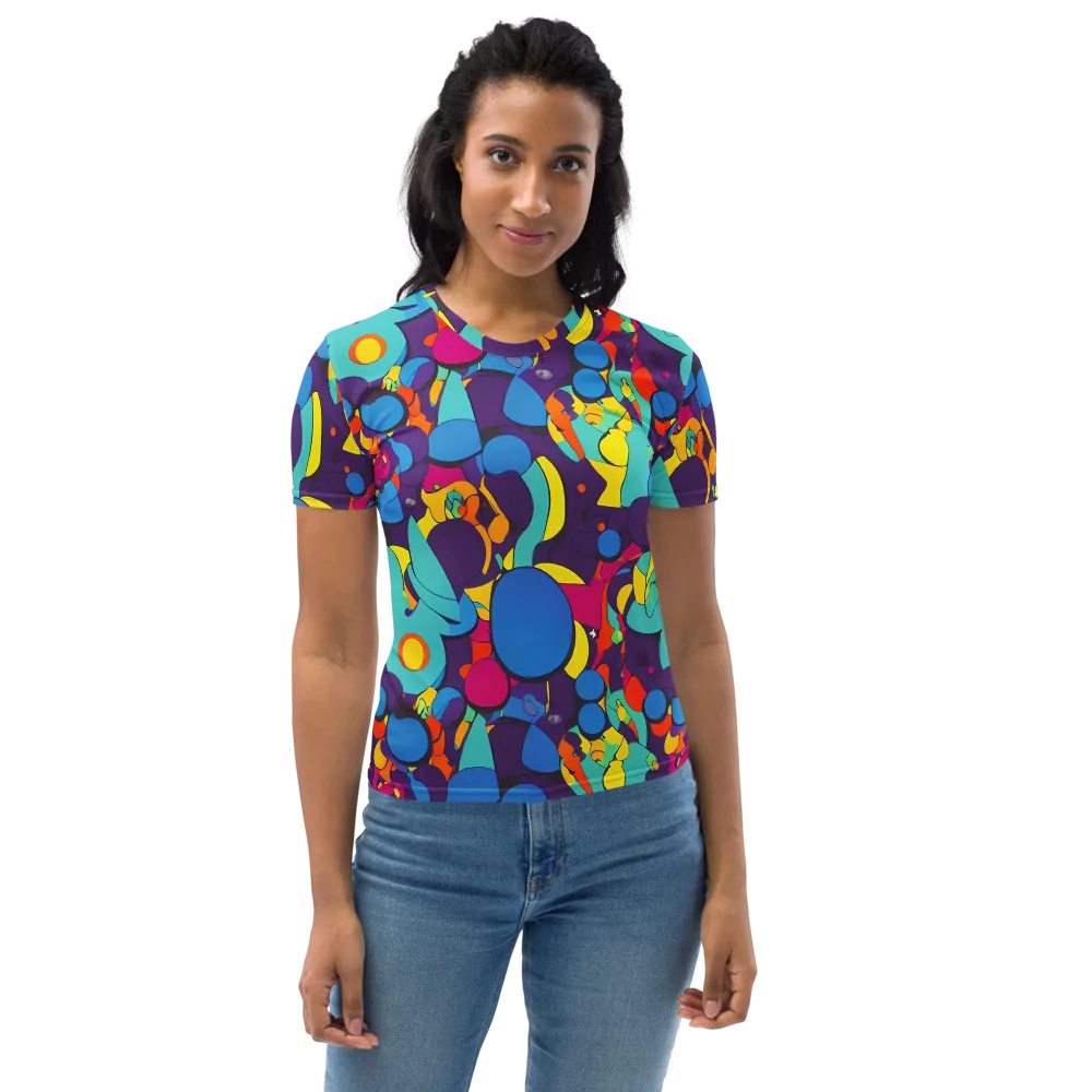 Psychedelic Harmony on Women's Crew Neck T-Shirt — Front