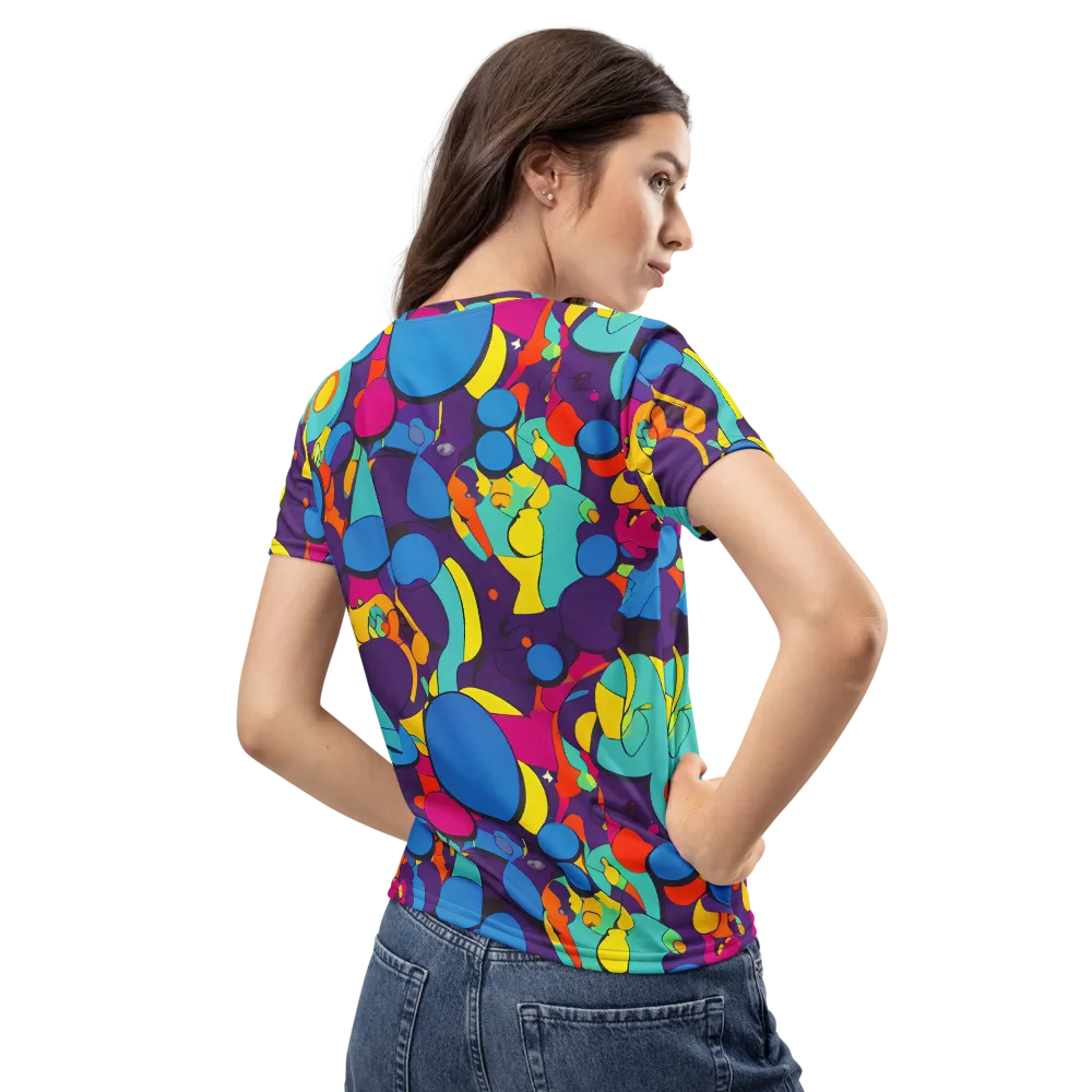 Psychedelic Harmony on Women's Crew Neck T-Shirt — Back