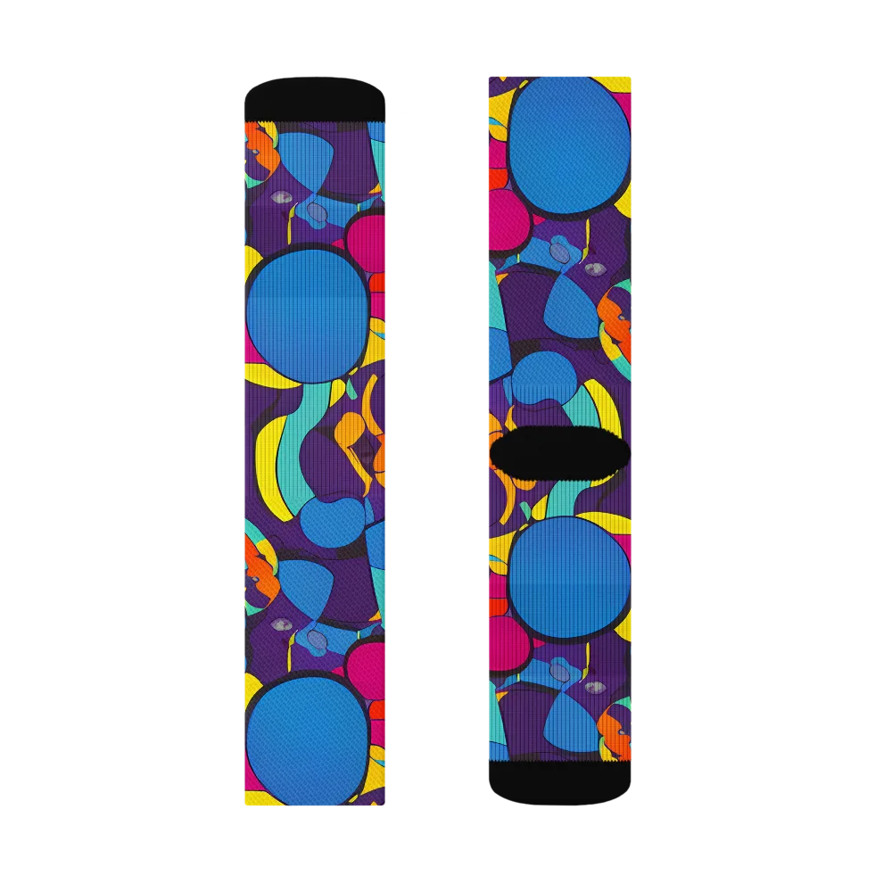 Psychedelic Harmony on Socks — Left Sock