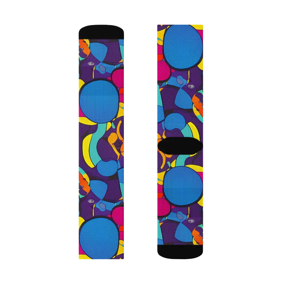 Psychedelic Harmony on Socks — Right Sock