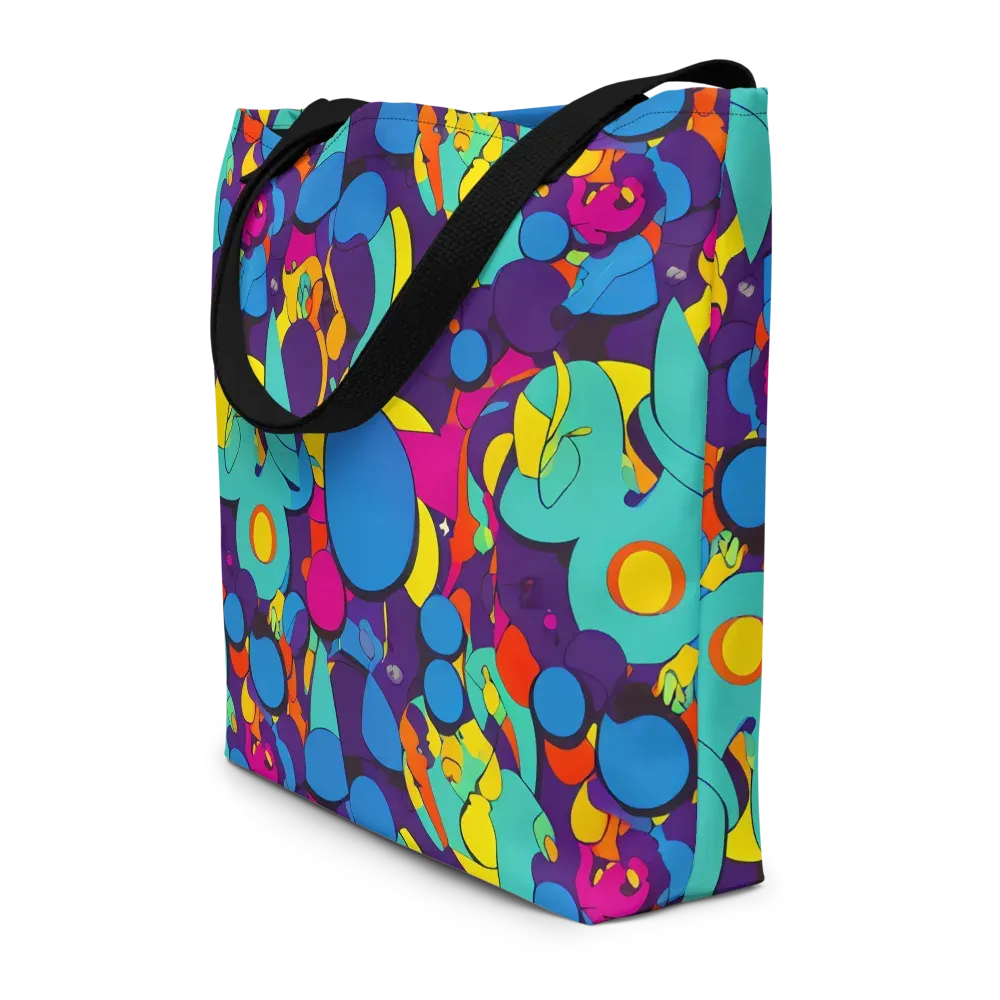 Psychedelic Harmony on Large Tote Bag W/ Pocket — Front