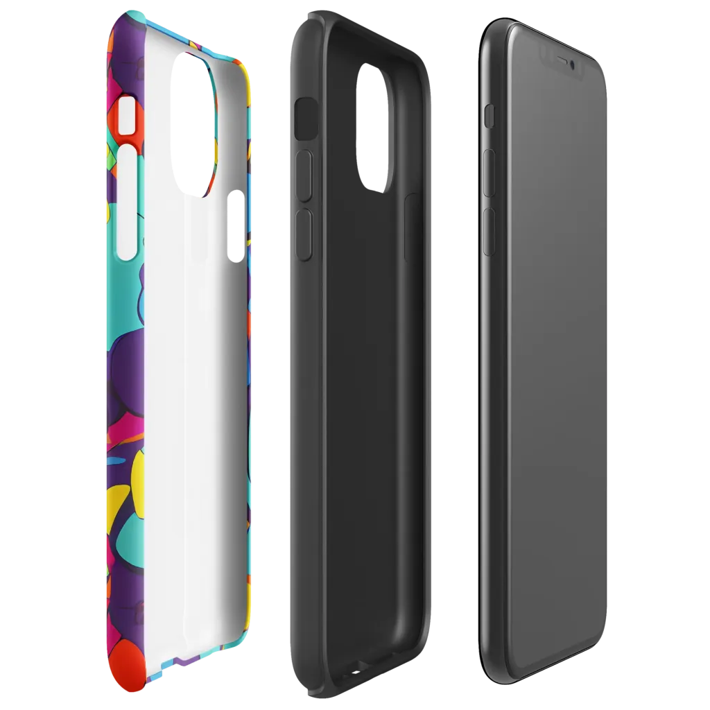 Psychedelic Harmony on Tough Case for iPhone® — Right