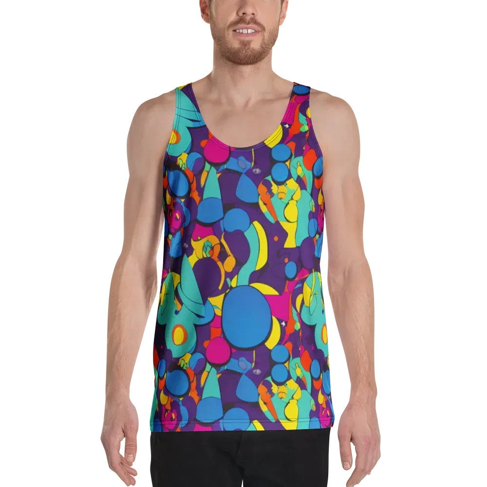 Psychedelic Harmony on Men's Tank Top — Front
