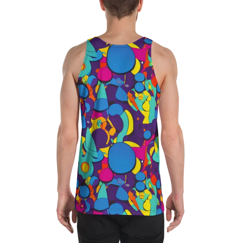 Psychedelic Harmony on Men's Tank Top — Back