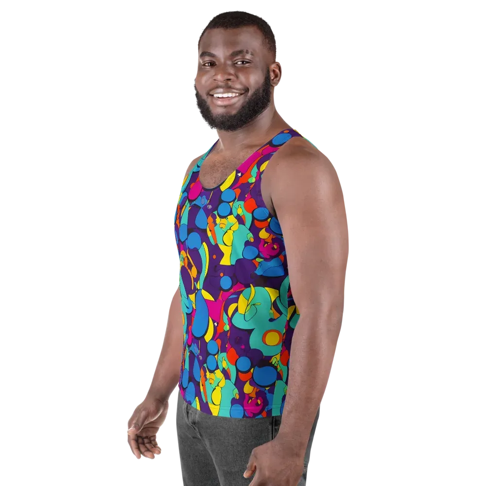 Psychedelic Harmony on Men's Tank Top — Left Front