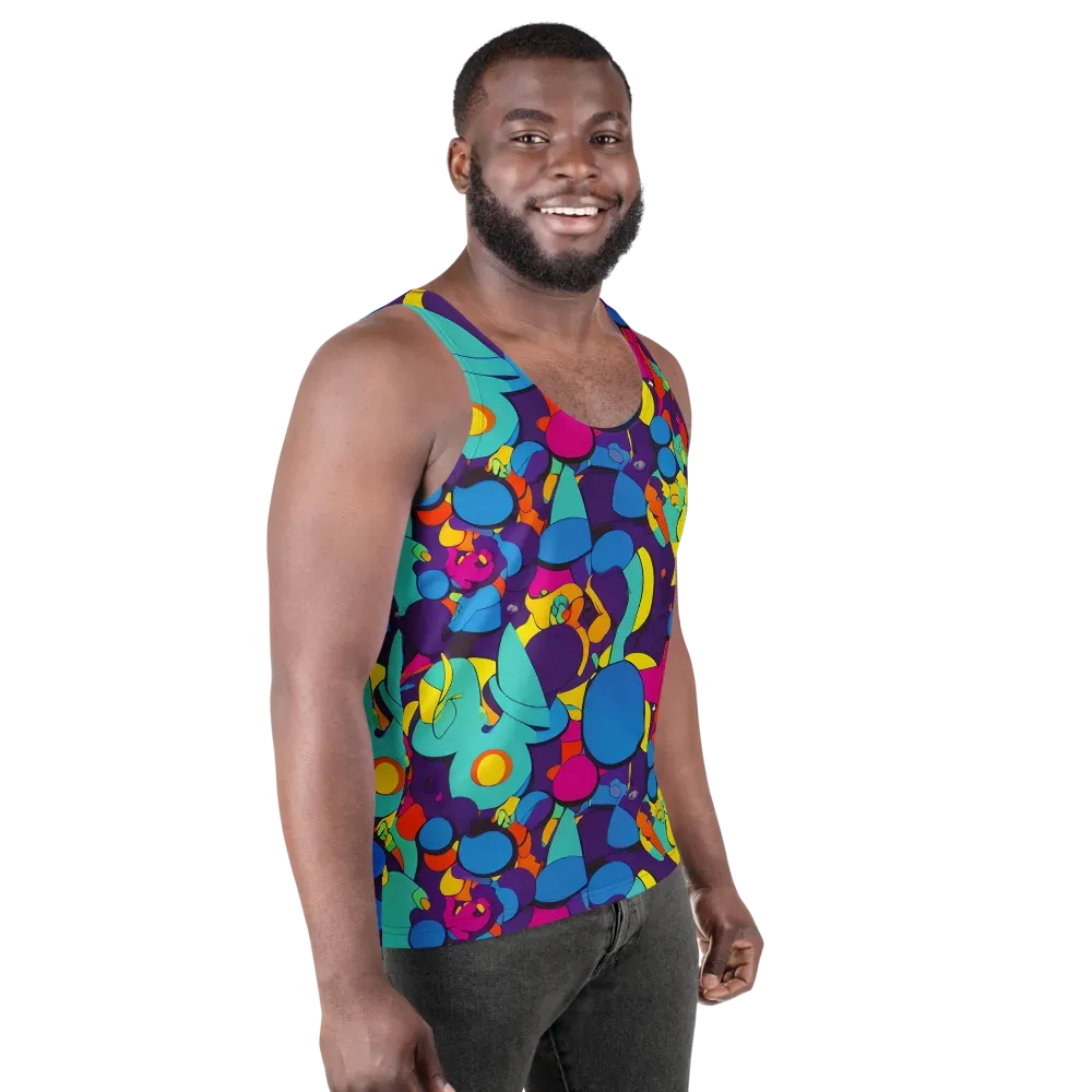 Psychedelic Harmony on Men's Tank Top — Right Front