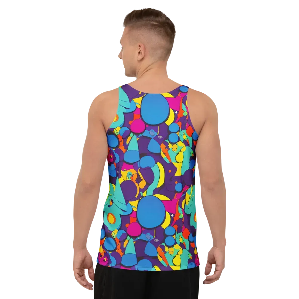 Psychedelic Harmony on Men's Tank Top — Back