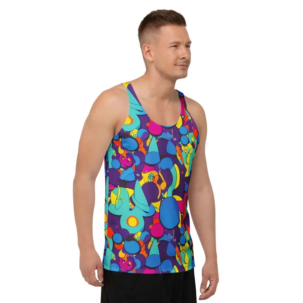 Psychedelic Harmony on Men's Tank Top — Right Front