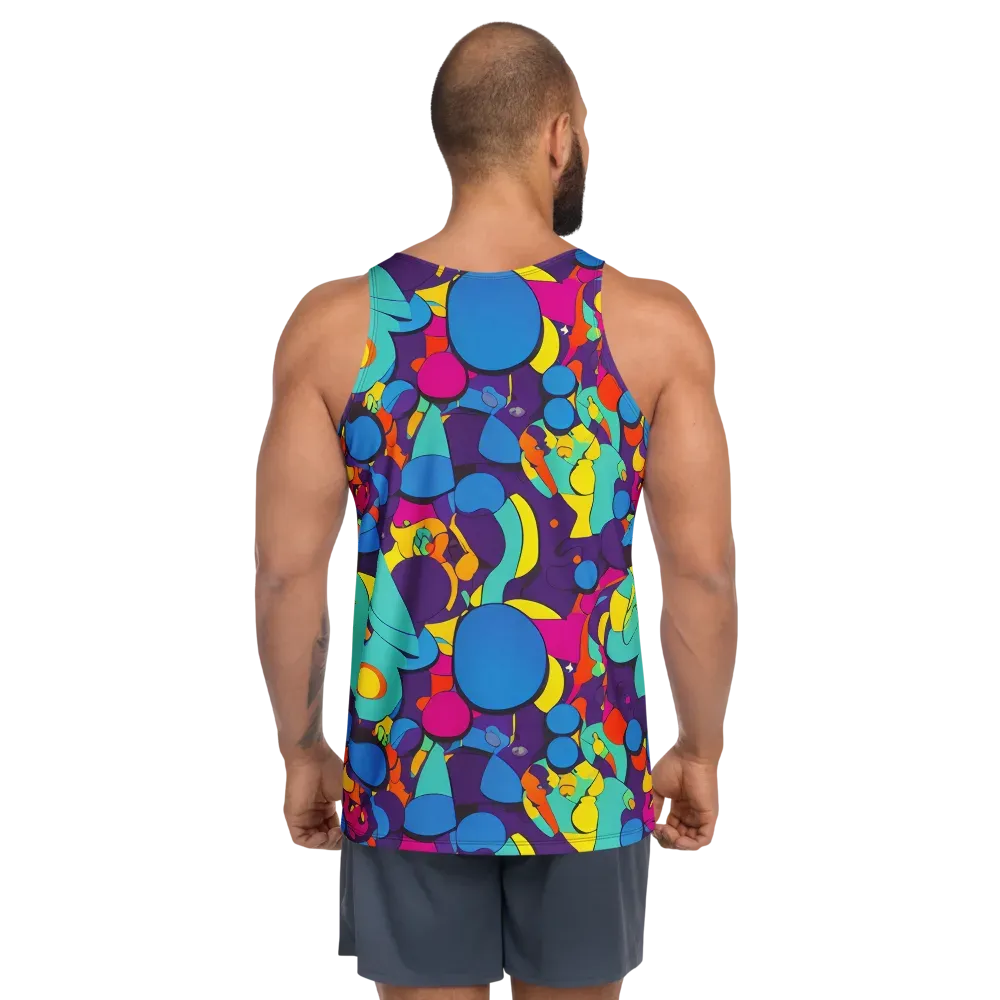 Psychedelic Harmony on Men's Tank Top — Back