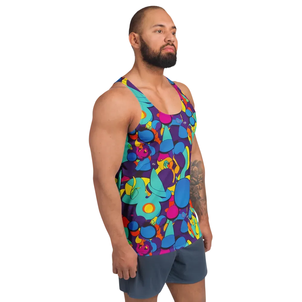 Psychedelic Harmony on Men's Tank Top — Right Front