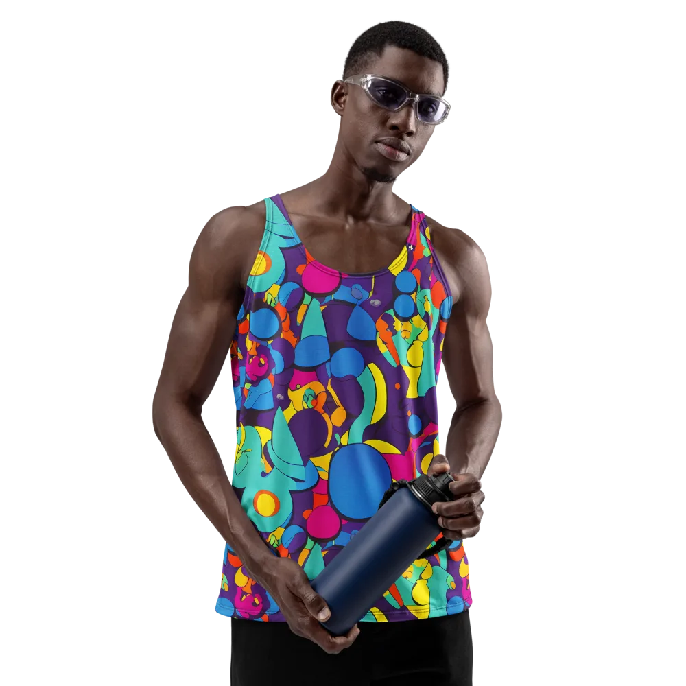 Psychedelic Harmony on Men's Tank Top — Front