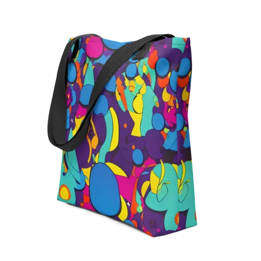 Psychedelic Harmony on a Tote Bag
