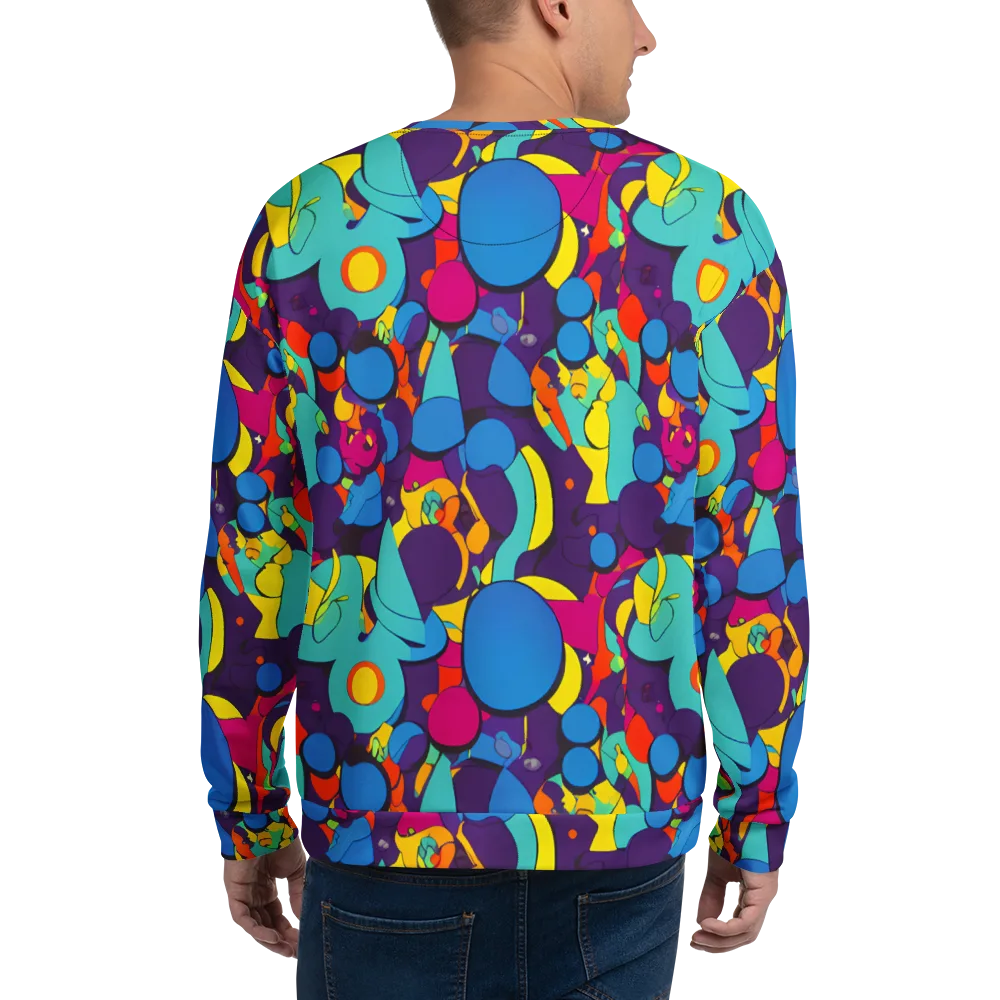 Psychedelic Harmony on Sweatshirt — Back