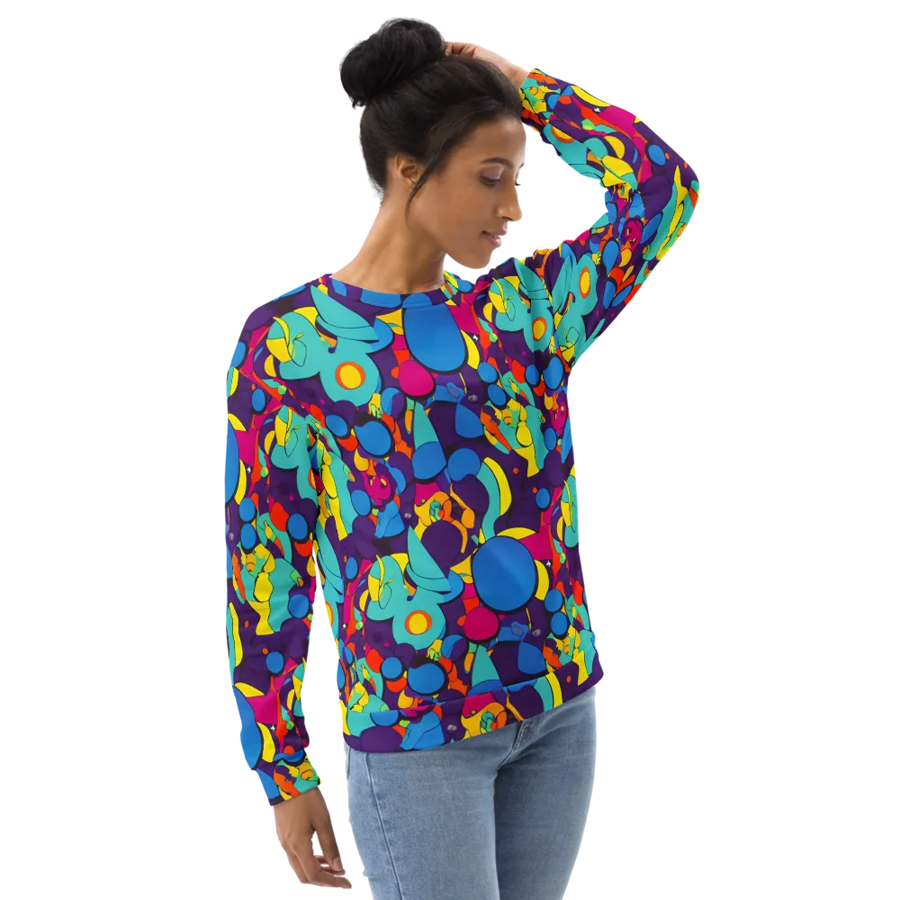Psychedelic Harmony on Sweatshirt — Right Front