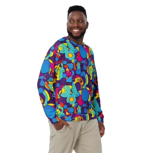 Psychedelic Harmony on a Sweatshirt