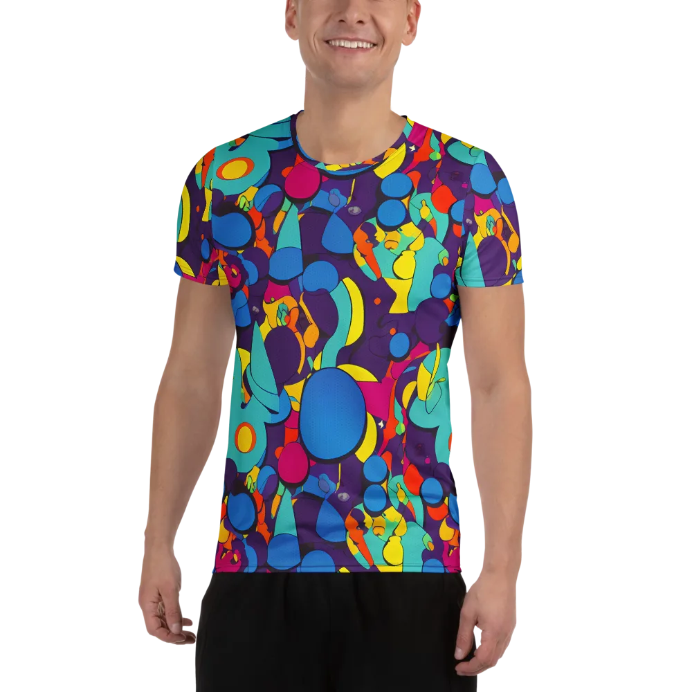 Psychedelic Harmony on Men's Athletic T-Shirt — Front