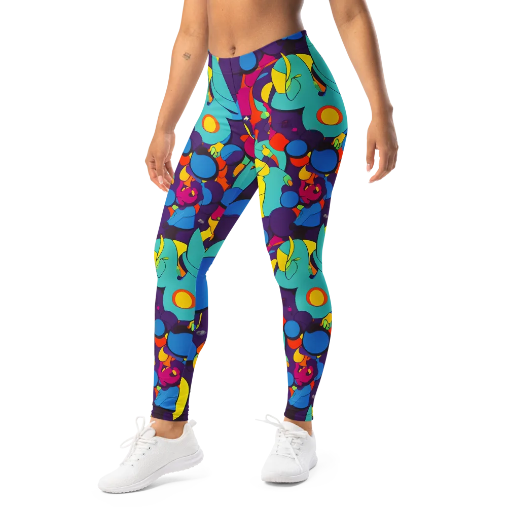 Psychedelic Harmony on Leggings — Left Front