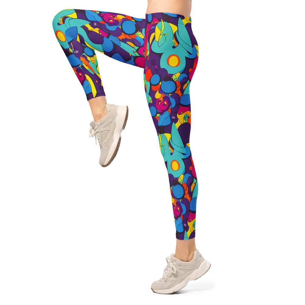 Psychedelic Harmony on Leggings — Left
