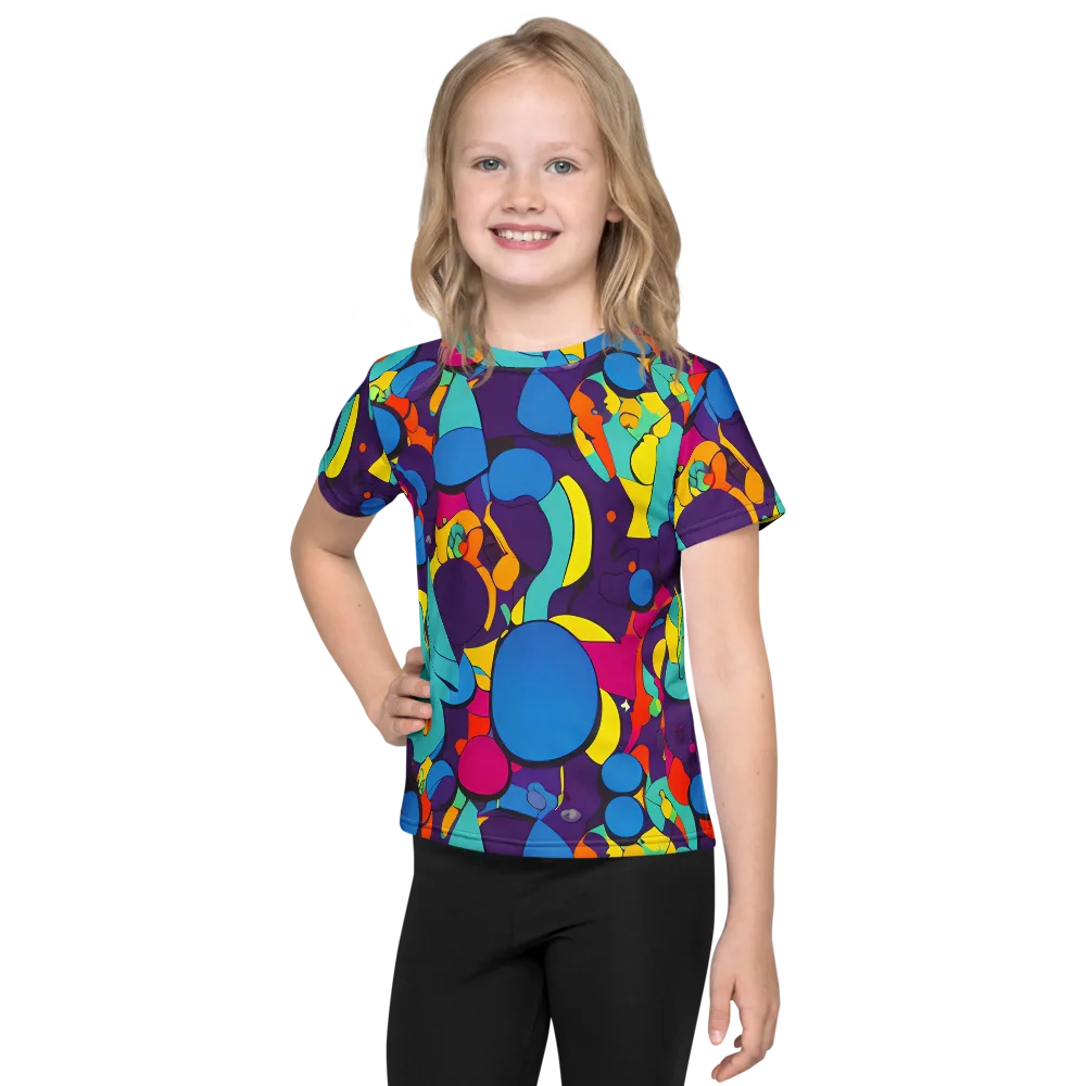 Psychedelic Harmony on Kids Crew Neck T-Shirt — Front