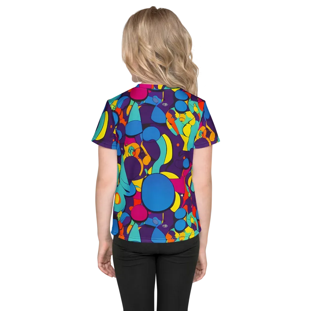Psychedelic Harmony on Kids Crew Neck T-Shirt — Back