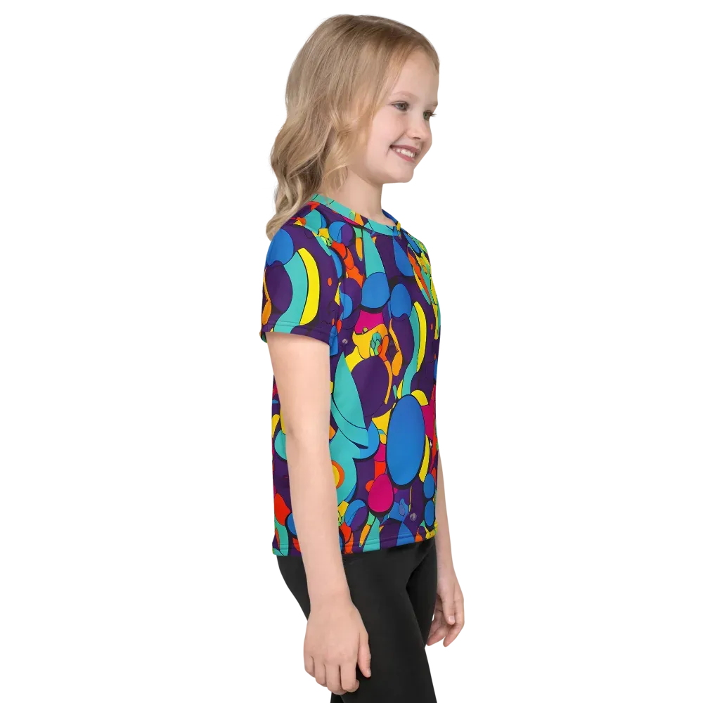 Psychedelic Harmony on Kids Crew Neck T-Shirt — Right