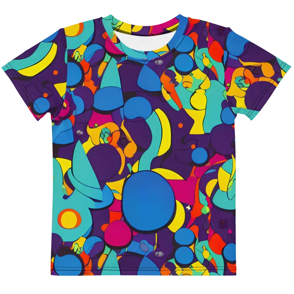 Psychedelic Harmony on Kids Crew Neck T-Shirt — Front