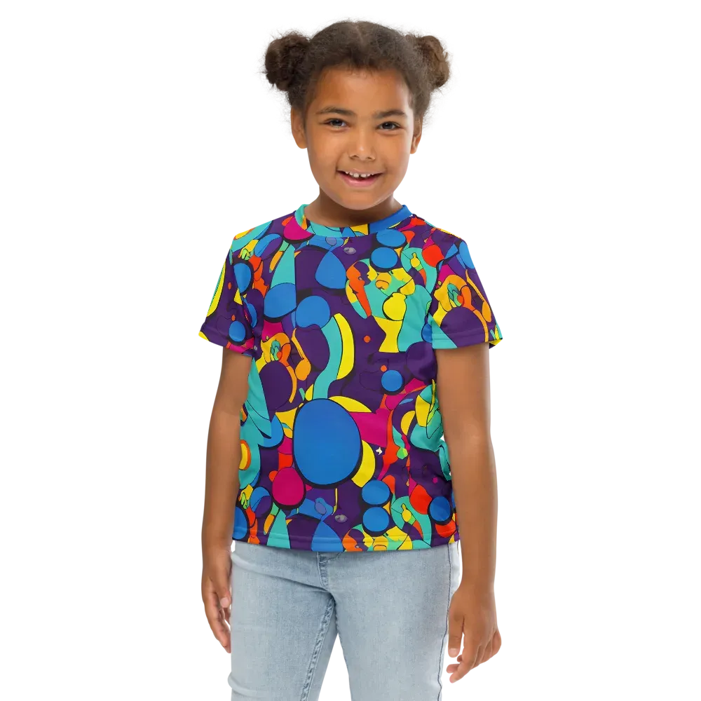 Psychedelic Harmony on Kids Crew Neck T-Shirt — Front