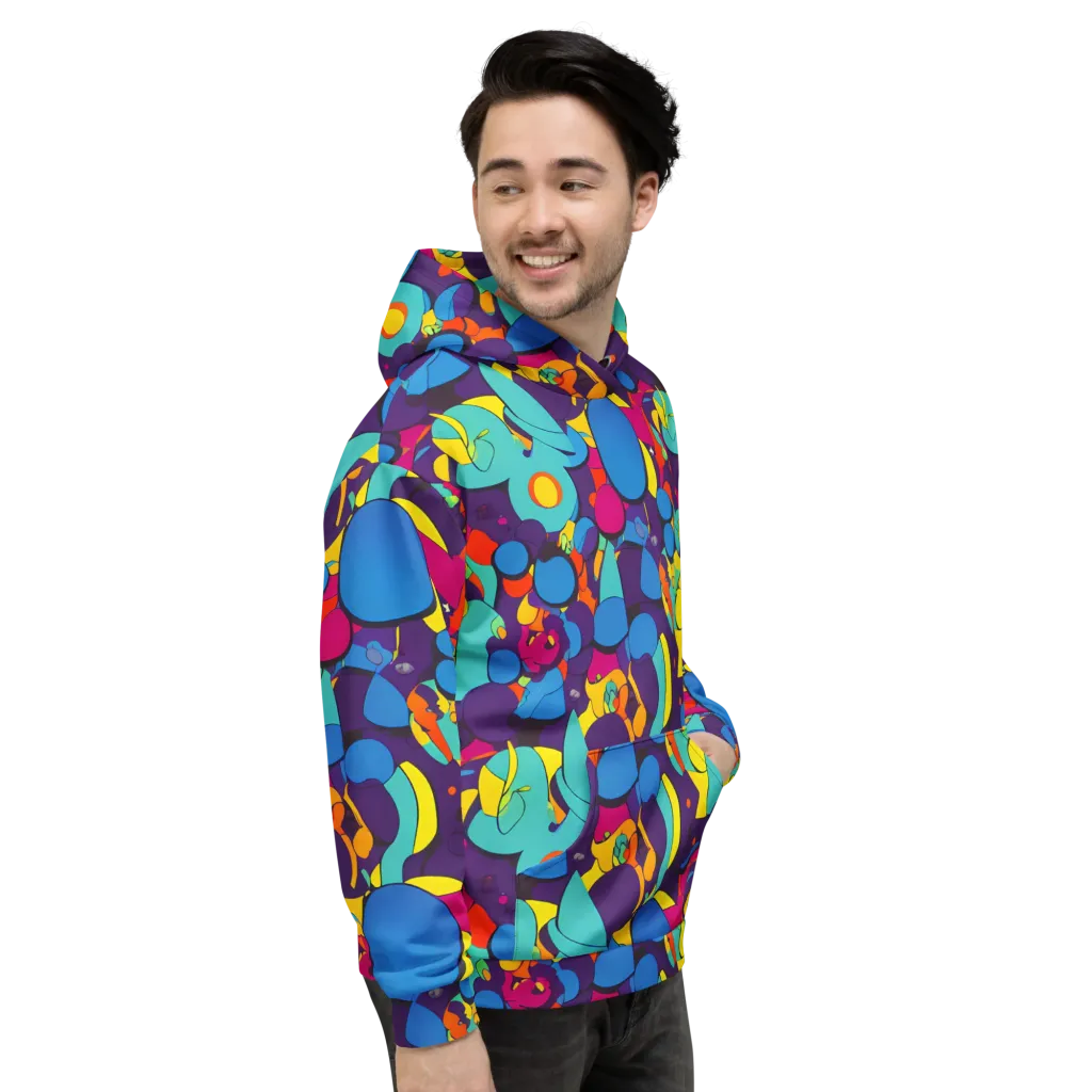 Psychedelic Harmony on Hoodie — Right