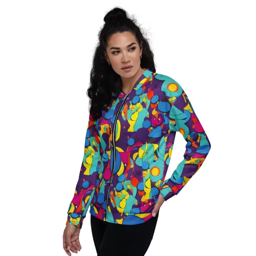 Psychedelic Harmony on a Bomber Jacket