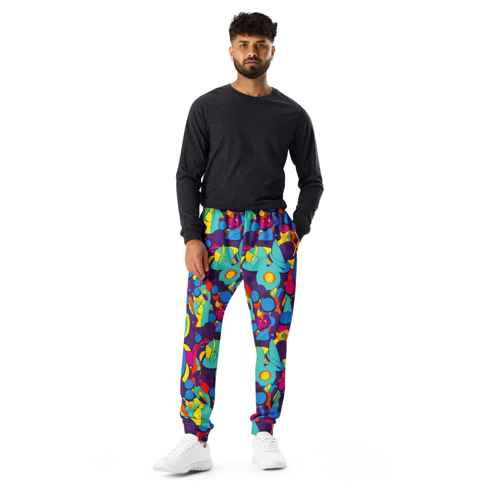 Psychedelic Harmony on Men's Joggers — Front