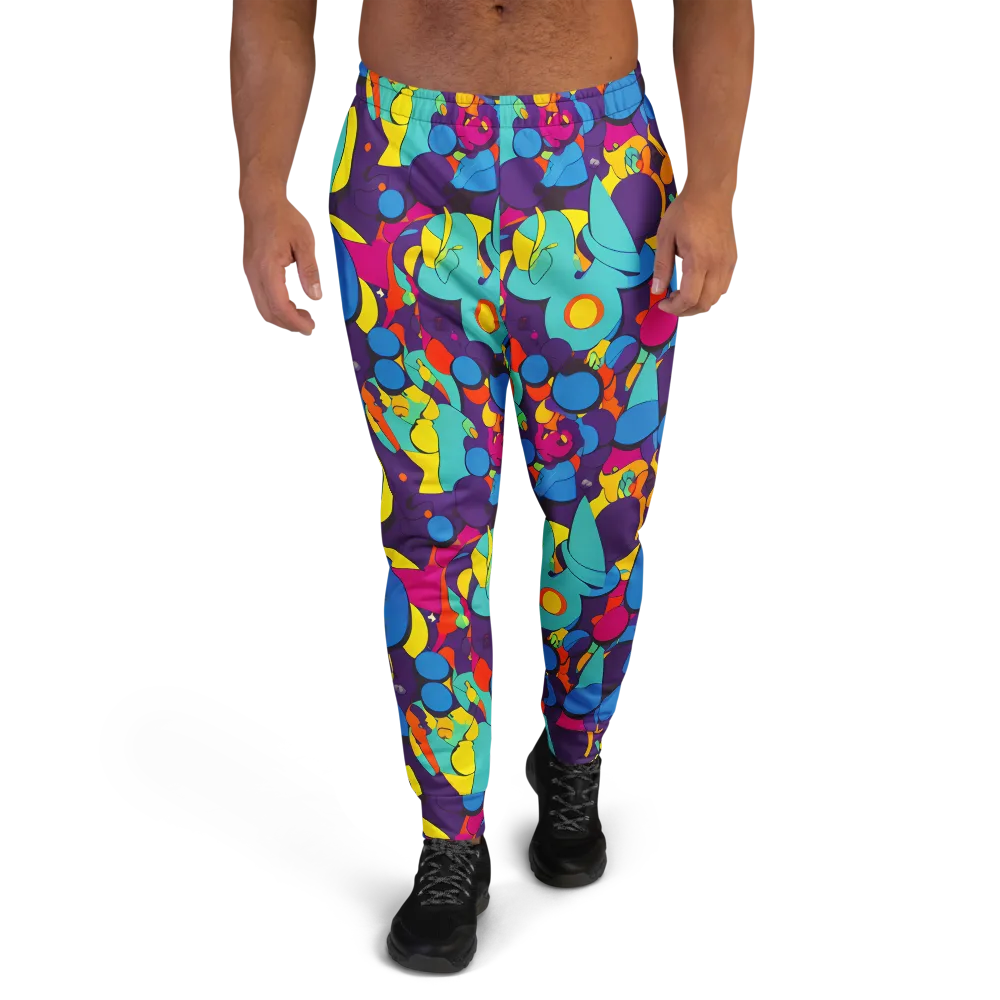 Psychedelic Harmony on Men's Joggers — Front