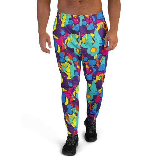 Psychedelic Harmony on a Men's Joggers