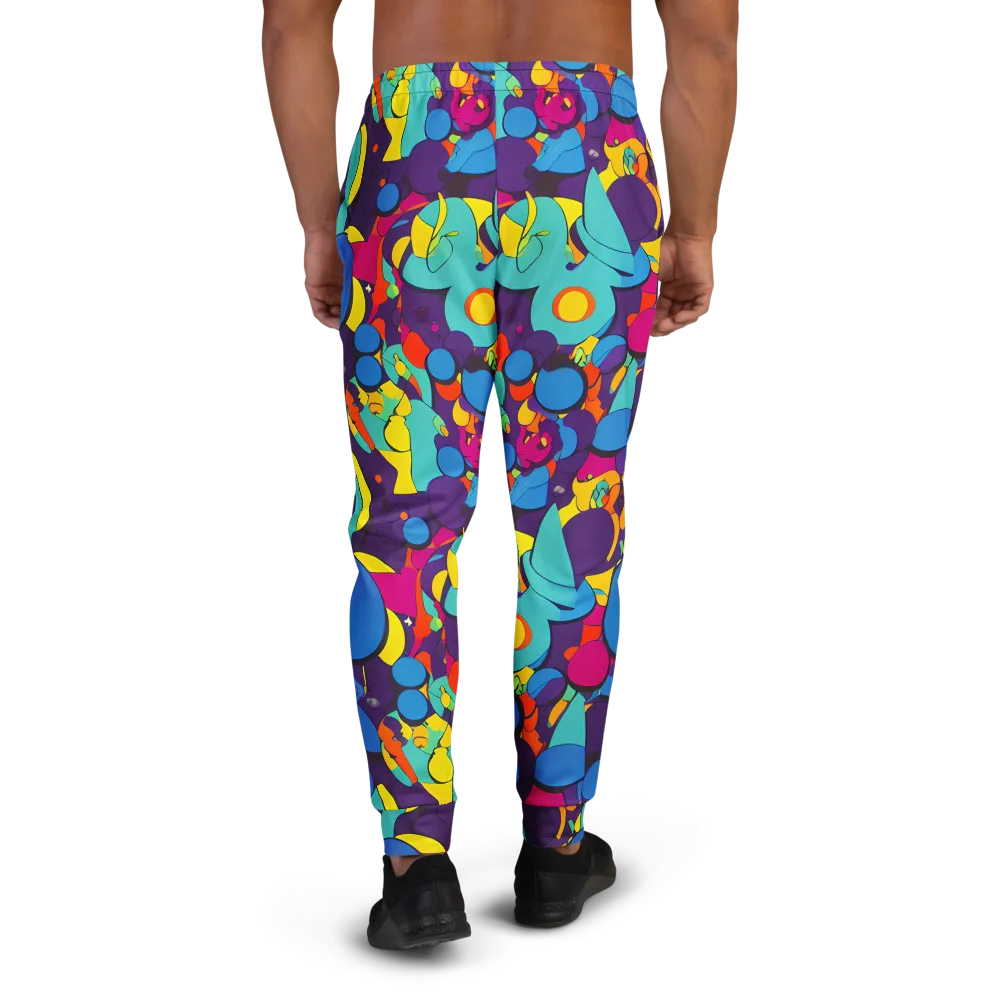 Psychedelic Harmony on Men's Joggers — Back