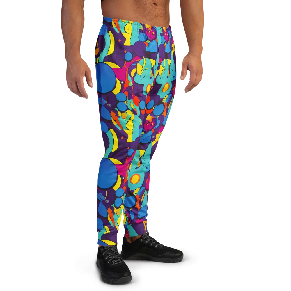 Psychedelic Harmony on Men's Joggers — Right