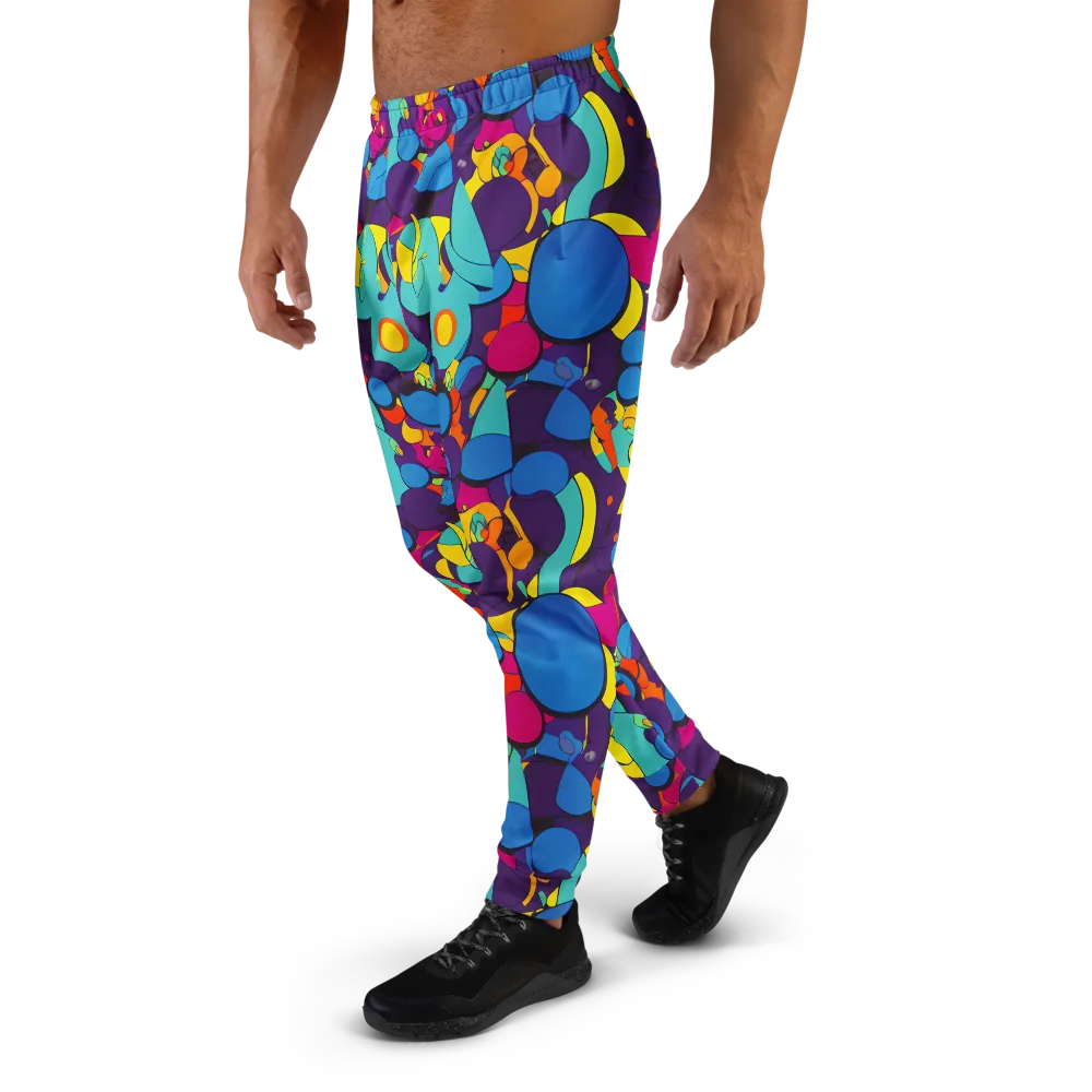 Psychedelic Harmony on Men's Joggers — Left