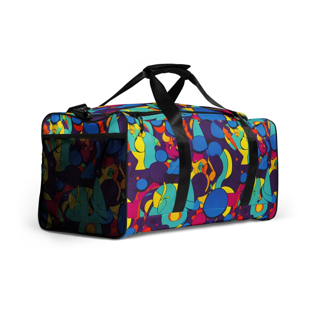 Psychedelic Harmony on Duffle Bag — Right Front