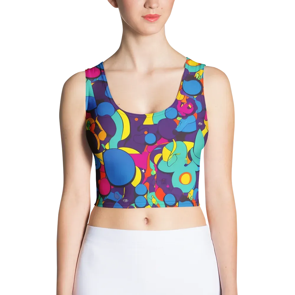 Psychedelic Harmony on Crop Top — Front