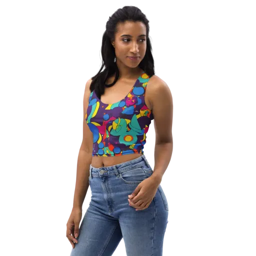 Psychedelic Harmony on a Crop Top