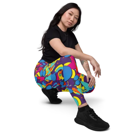 Psychedelic Harmony on a Leggings with Pockets