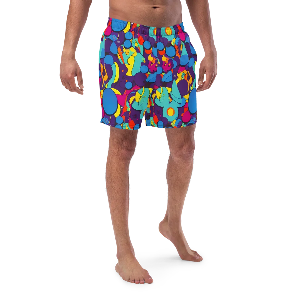 Psychedelic Harmony on Swim Trunks — Front