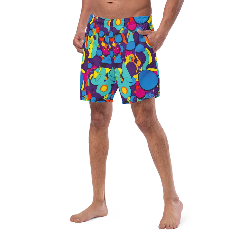 Psychedelic Harmony on Swim Trunks — Left Front