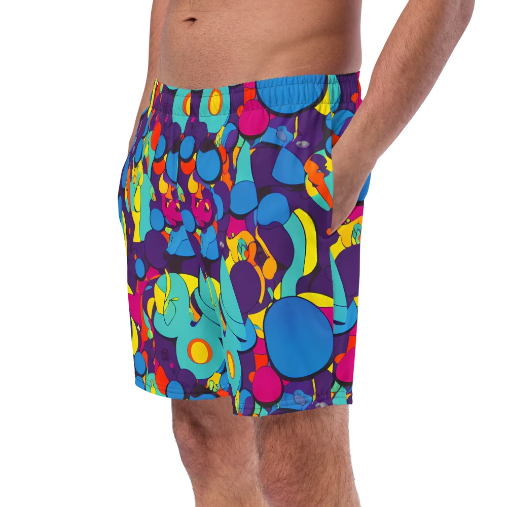 Psychedelic Harmony on Swim Trunks — Left Front