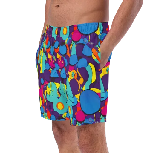 Psychedelic Harmony on a Swim Trunks