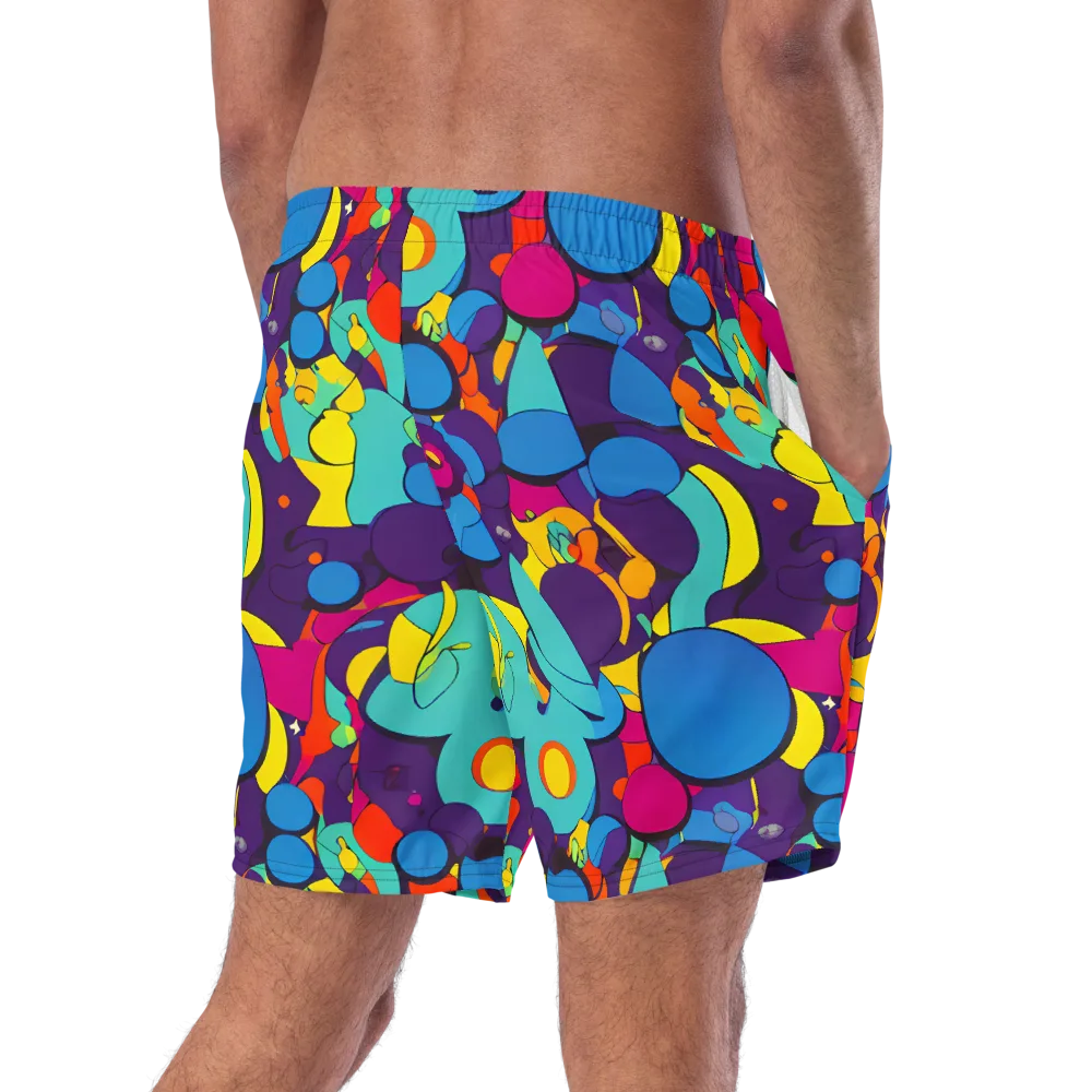 Psychedelic Harmony on Swim Trunks — Right Back